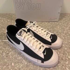 Nike Blazer Low By You Custom Shoes, Black/White, Men’s Size 13, New with Box